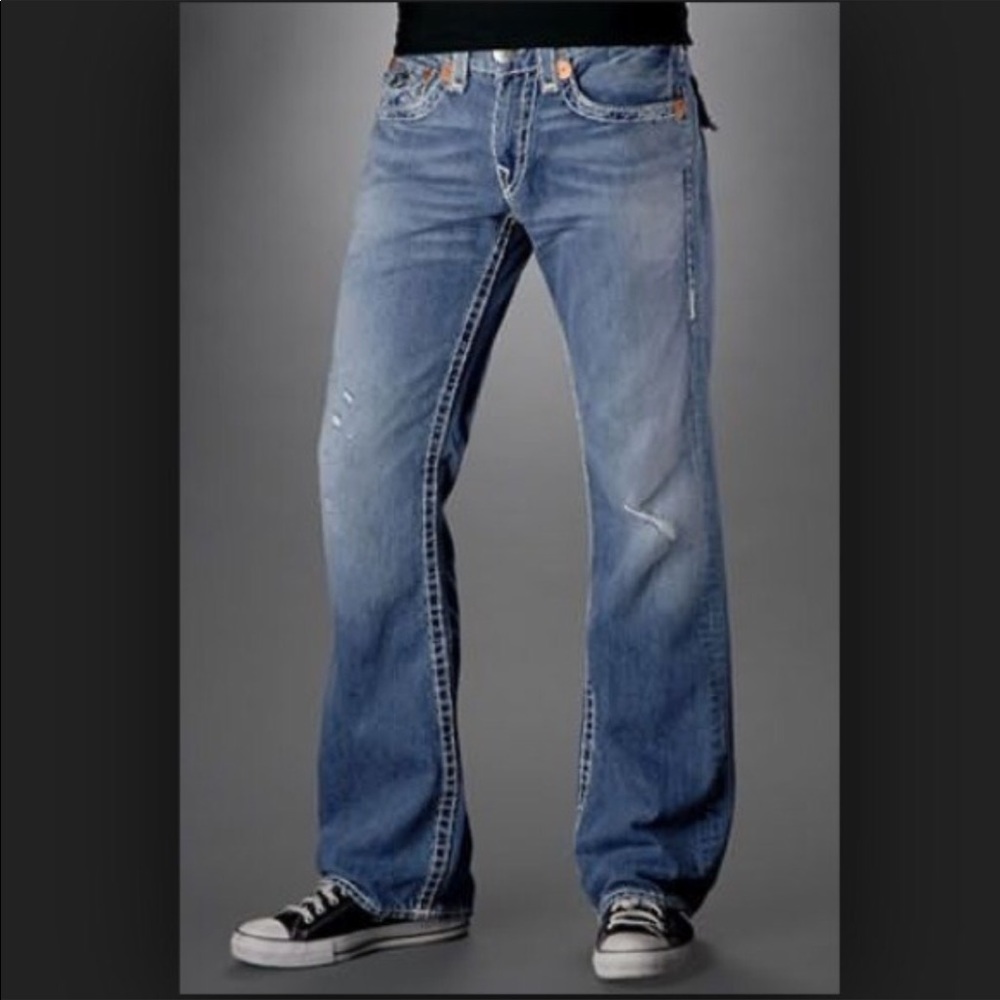 True Religion Billy Big T Distressed Jeans